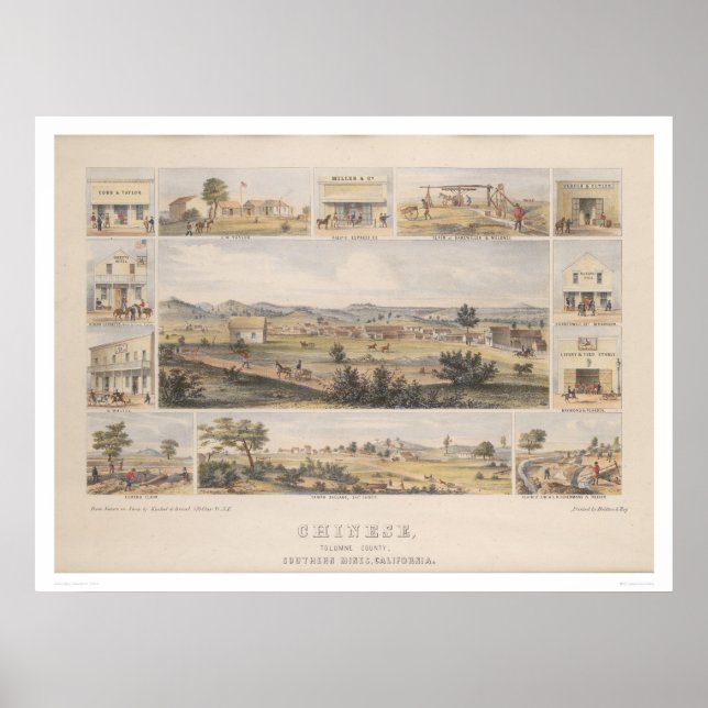 Chinese, Tolumne [sic] County (1300) Poster (Front)