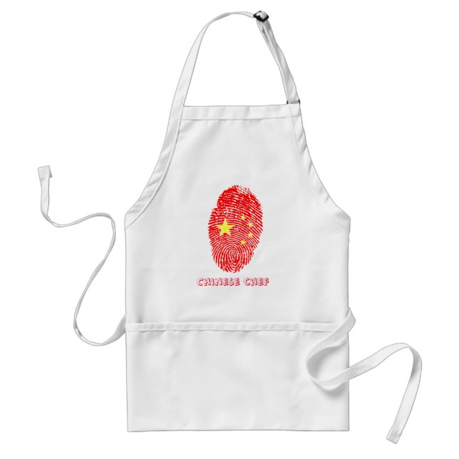 Chinese touch fingerprint flag standard apron (Front)