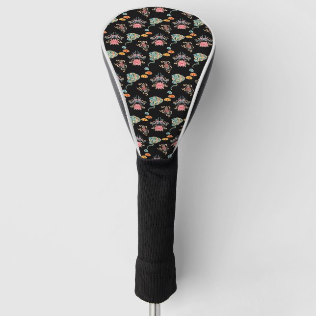 Chinese traditional Golf Head Cover (Front)