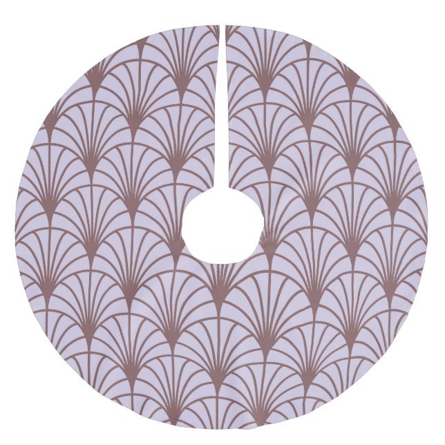 Chinese Traditional: Retro Pattern Background. Brushed Polyester Tree Skirt (Front)