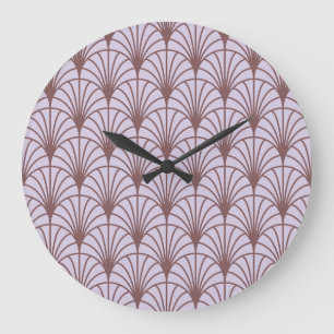 Chinese Traditional: Retro Pattern Background. Large Clock