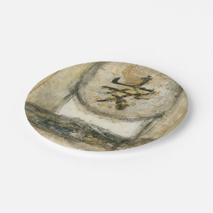 Chinese Tranquillity Painting by Mauro Paper Plate