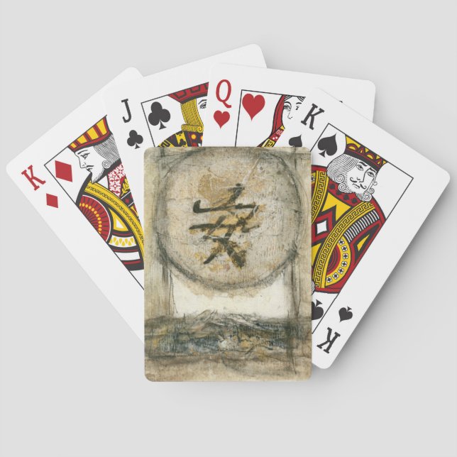 Chinese Tranquillity Painting by Mauro Playing Cards (Back)