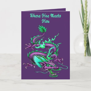 Chinese Underworld Dragon Mythical Waterway  Card