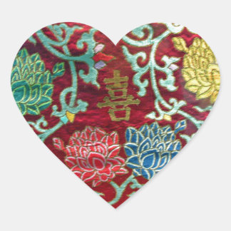 Chinese Valentines Day Heart Sticker