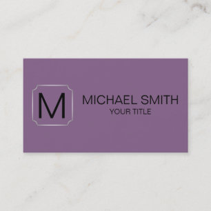 Chinese violet colour background business card