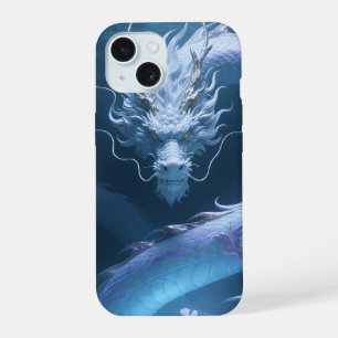Chinese Water Dragon Art Fantasy Design With Coral iPhone 15 Case