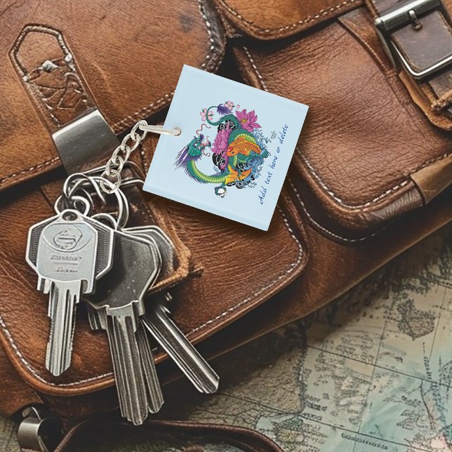 Chinese Water Dragon Koi Fish Keychain (Creator Uploaded)