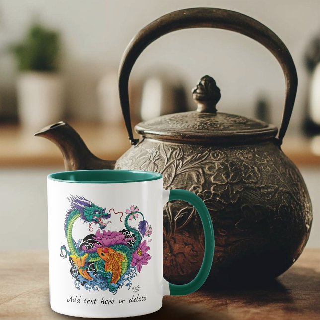Chinese Water Dragon Koi Fish Mug (Creator Uploaded)