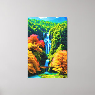Chinese Waterfall Canvas Print
