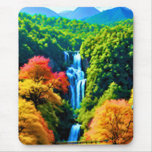 Chinese Waterfall Mouse Pad