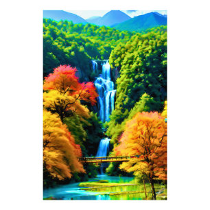 Chinese Waterfall Photo Print
