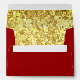 Chinese wedding gold glitter formal red envelope
