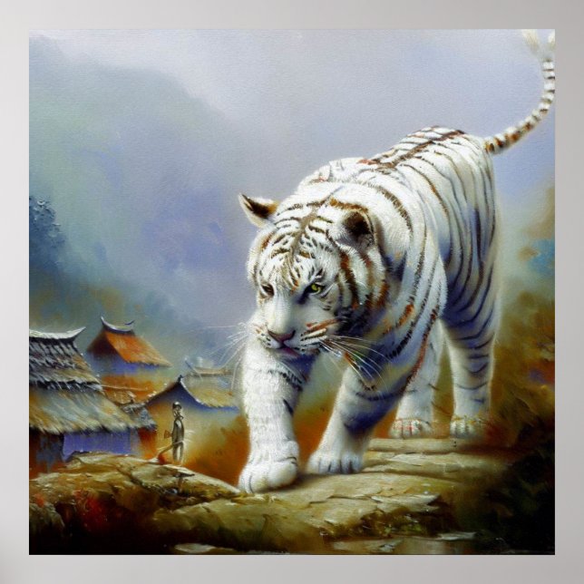 Chinese White Tiger (21) Poster (Front)