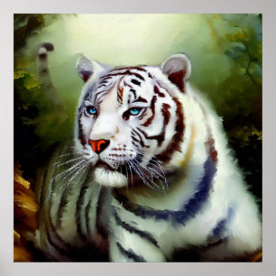 Chinese White Tiger (22) Poster