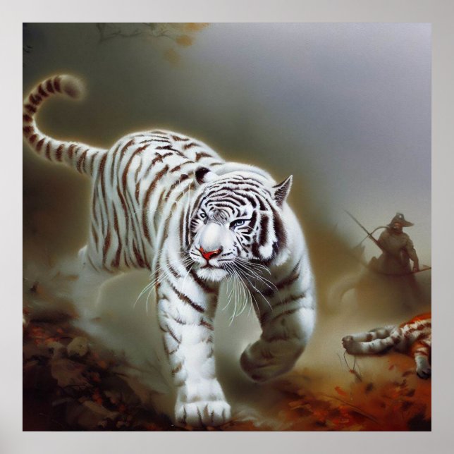 Chinese White Tiger (26) Poster (Front)