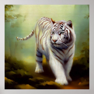 Chinese White Tiger (29) Poster