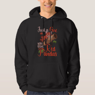 Chinese Wildlife Animal Girls Women Forest Red Pan Hoodie