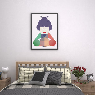 Chinese Women Art Canvas Print