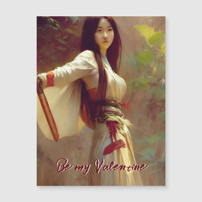 Chinese Wuxia Fighter Martial Arts Valentine (Front)