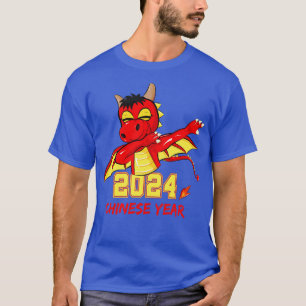 Chinese Year 2024 Dabbing Dragon T-Shirt