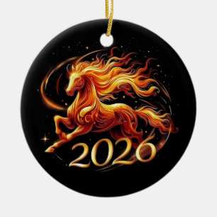 Chinese Year of Horse 2026 Celebrations Ceramic Ornament