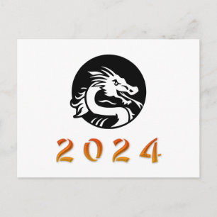 Chinese Year of the Dragon 2024 Postcard