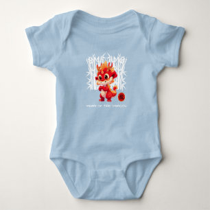 Chinese Year of the Dragon Cute Little Dragon Baby Bodysuit