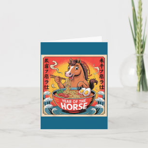 Chinese Year Of The Horse 2026 Ramen Zodiac Illust Card