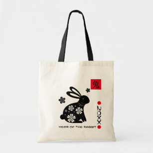 Chinese Year of the Rabbit    Custom Year Gift Tote Bag