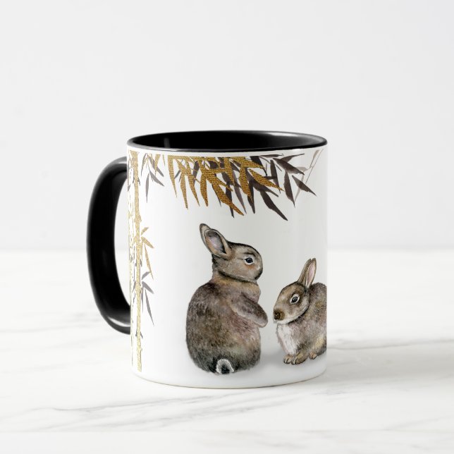 Chinese Year of the Rabbit | Custom Year Mug (Front Left)
