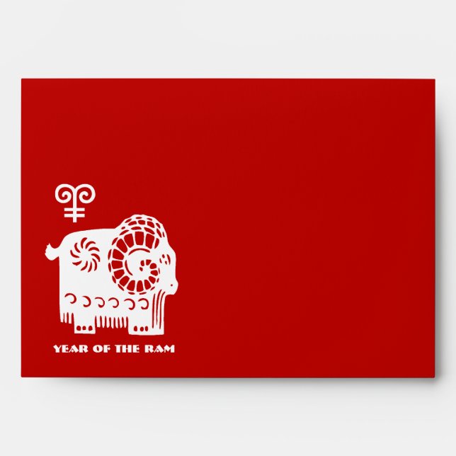 Chinese Year of the Ram / Sheep Red Envelopes (Front)