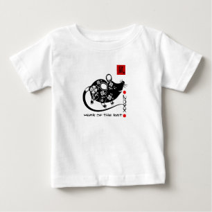 Chinese Year of the Rat Custom Year Baby T-Shirt