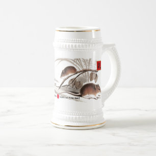 Chinese Year of the Rat Custom Year & Name Beer Stein