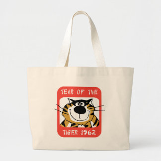 Chinese Year of The Tiger 1962 Gift Large Tote Bag