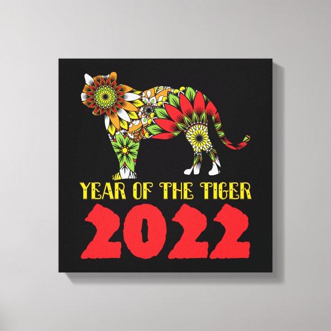 Chinese Year of the Tiger 2022 Canvas Print (Front)