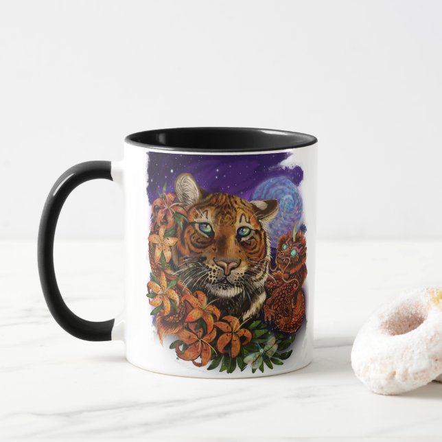 Chinese Year of the Tiger 2022 Updated Art Mug (With Donut)
