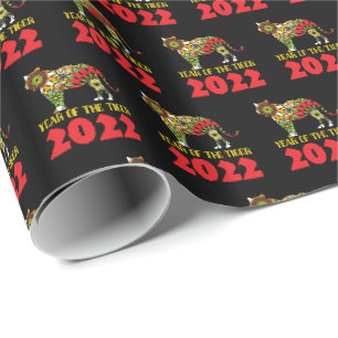 Chinese Year of the Tiger 2022 Wrapping Paper