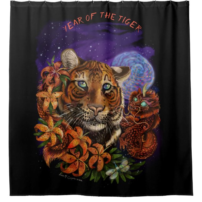 Chinese Year of the Tiger Fleece Blanket (Front)