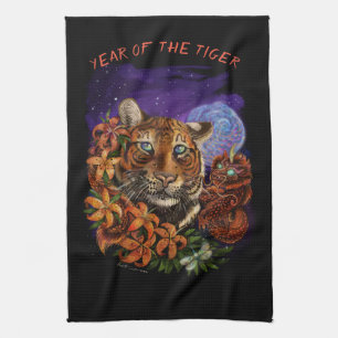Chinese Year of the Tiger   Kitchen Towel