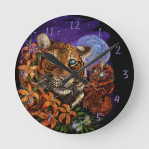 Chinese Year of the Tiger Round Clock