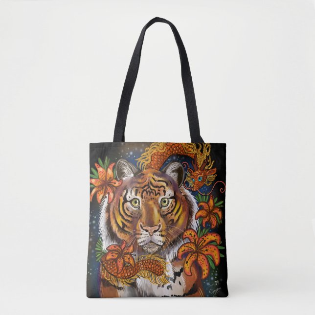 Chinese Year of the Tiger Tote Bag (Front)