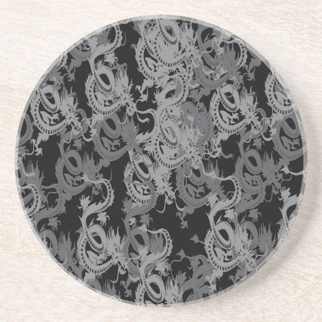 Chinese Ying Yang Dragon Coaster (Front)