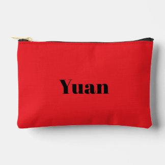 Chinese Yuan zippered bag
