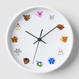 Chinese Zodiac Animals Clock