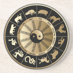 Chinese Zodiac Chart Coaster