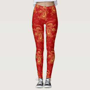 Chinese Zodiac Dragon, happy new year Leggings