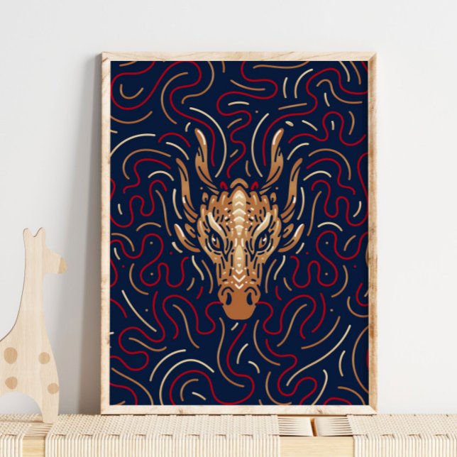 Chinese Zodiac Dragon | Zodiac Digital Print (Creator Uploaded)