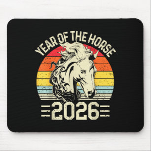 Chinese Zodiac Horse2026 Decorations Year Of The H Mouse Pad