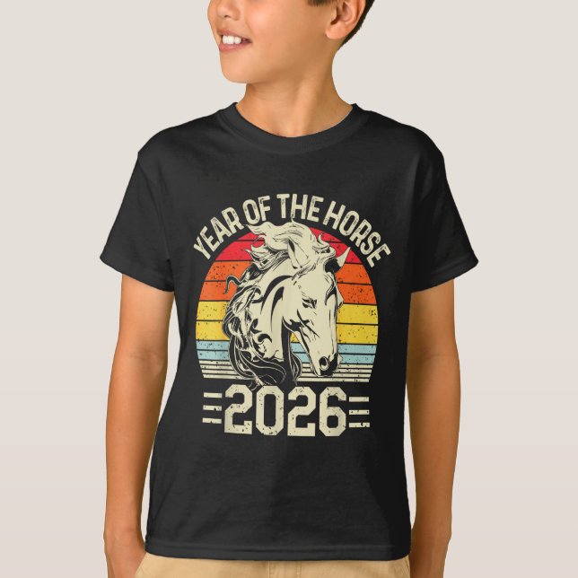 Chinese Zodiac Horse2026 Decorations Year Of The H T-Shirt (Front)